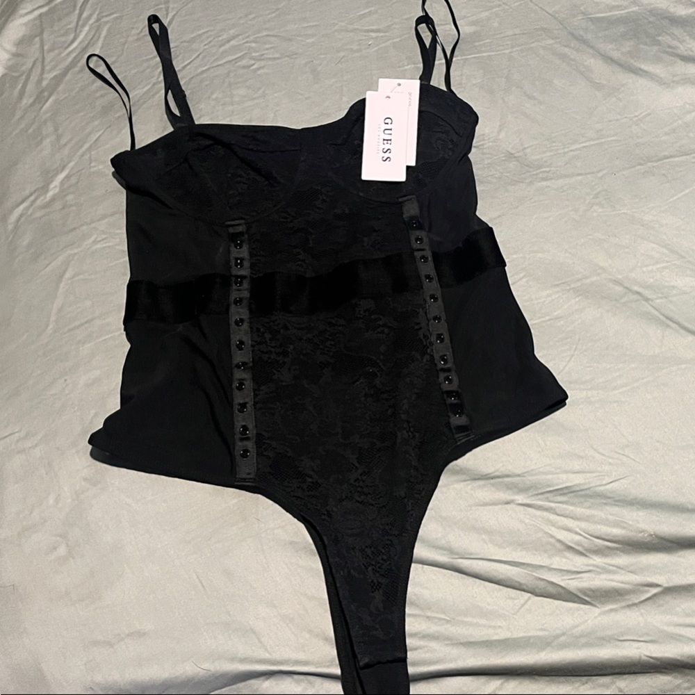 GUESS La Lolita Black Bodysuit